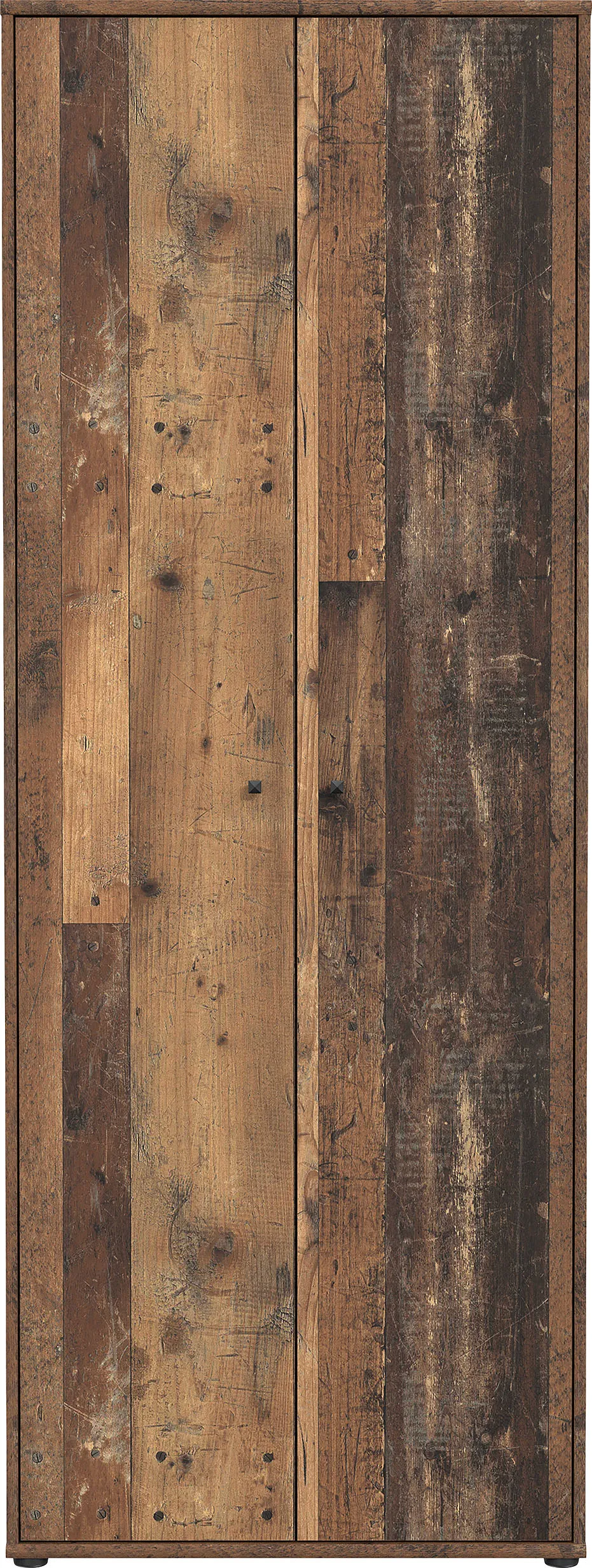 Schuhschrank FORTE "Tempra" Schränke Gr. B/H/T: 73,7 cm x 197,5 cm x 34,8 cm, 2 St., braun (old wood vintage) Schuhschränke Breite 73,7 cm