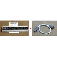 Supra Cables LoRad MD06-EU/SP MK3 schwarz/silber, mit Netzfilter, 6-fach (3024000022)