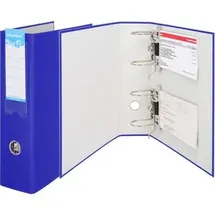 Donau Elektronik DONAU Doppelordner blau Karton 7,5 cm