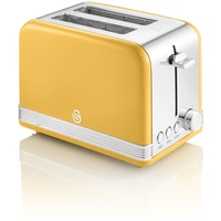 Swan 2 Slice Retro Yellow Toaster