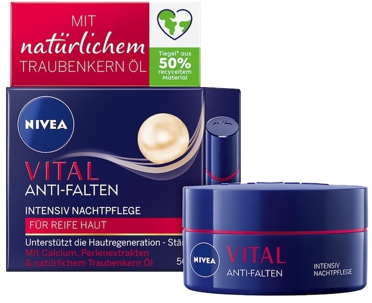 Preisvergleich Produktbild NIVEA Vital Intensiv Nachtpflege Gesichtscreme 50 ml Damen