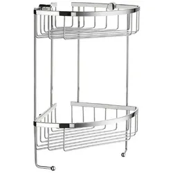 Smedbo Sideline Design Eckseifenkorb Doppelt | Höhe 342 mm