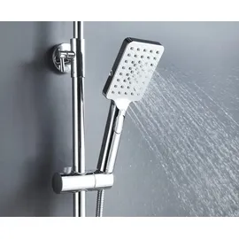Marwell Duschsystem Bayala Square eckig Silber 118 cm