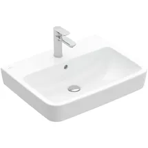 Villeroy & Boch V&B Einbau-/Aufsatzwaschtisch O.NOVO 55x46cm, eck, o. HL, m ÜL, weiß C-plus