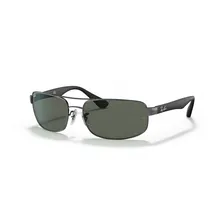 Ray-Ban RB3445 004 61-17 polished gunmetal/green