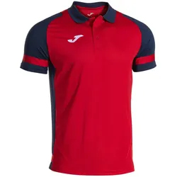 JOMA Lider Poloshirt 603 - rot/marineblau L