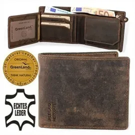 GREENLAND Nature Westcoast Geldbörse Herren braun