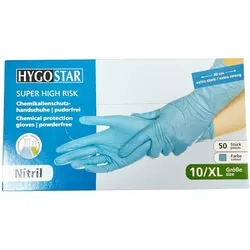 Nitril Chemikalienschutz-Handschuhe Super High Risk - Größe XL