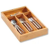 KESPER Variabler Besteckkasten Bambus 26 - 49 cm braun