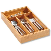 KESPER Variabler Besteckkasten Bambus 26 - 49 cm braun