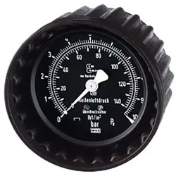 Manometer, 0-12 bar/170 psi, ø 80mm, zum Stecken