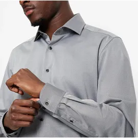 Olymp "Level Five« body fit, Businesshemd, Minimalprint, Royal-Kentkragen