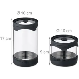 Relaxdays Vorratsglas 450 ml 3 St.