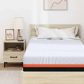 vidaXL Matratze Weiß und Grau 100 x 200 cm Memory Foam