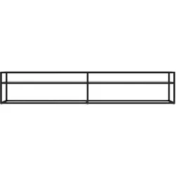 vidaXL TV-Schrank Transparent 220x40x40,5 cm Hartglas