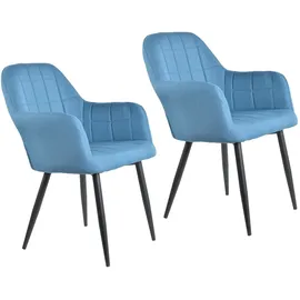 Hti-Living Stuhl Albany Webstoff 2er-Set