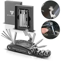 STAHLWERK Multitool Multifunktionswerkzeug faltbares Fahrrad Reparaturwerkzeug