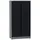 KÜPPER Hochschrank Stahl 91x180x45 cm schwarz abschließbar