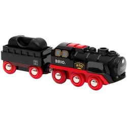 BRIO® Spielzeug-Eisenbahn Batterie-Dampflok mit Wassertank