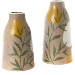 Vase Aline 32 cm - Mehrfarbig Rund Amadeus Steinzeug 16.5x16.5 cm
