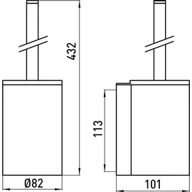 EMCO WC-Bürstengarnitur system2 Chrom/Weiß (351500104)