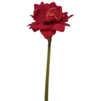 2474U Kunst-Stielblume Amaryllis rot ca. 75cm naturgetreue Blüte Seidenblume