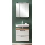Badmöbelset 60 Cm Waschbeckenunterschrank Weiß Marling-03, B/h/t 60/200/35 Cm