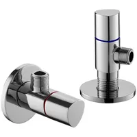 Primaster Design Eckventil 1/2 x 3/8 Relax chrom 2er Set