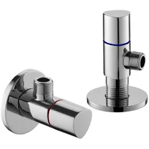 Primaster Design Eckventil 1/2 x 3/8 Relax chrom 2er Set