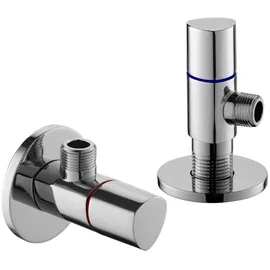 Primaster Design Eckventil 1/2 x 3/8 Relax chrom 2er Set
