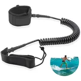 Leash Sup Board, 7mm&10Ft Surfboard Leash, TPU Paddle Leash mit Fußschlaufe, sup Leine für Stand Up Paddle Board Surfboard
