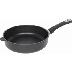AMT Gastroguss AMT Schmorpfanne Aluguss, Ø 24 cm, Höhe 7 cm, Antihaftbeschichtung, induktionsfähig, backofenfest