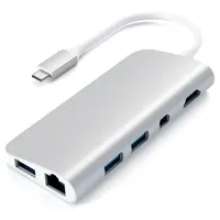 Satechi USB-C Multimedia Adapter Silber