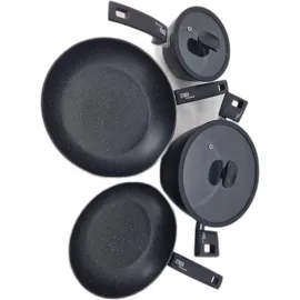 moneta Etnea Topf-Set 6-tlg. Aluminium schwarz