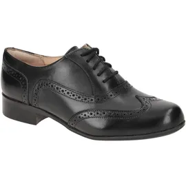 CLARKS Hamble Oak Derby, Schwarzes Leder, 37.5