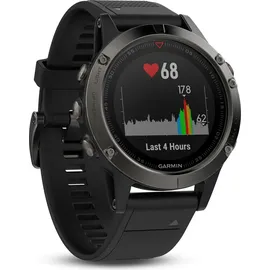 Garmin fenix 5 grau mit schwarzem Armband