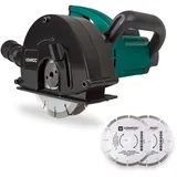Vonroc - Mauernutfräse Schlitzfräse 1700 W - 150 Mm Komplettset Mit 4 Stück Diamantscheiben Und Aufbewahrungstasche