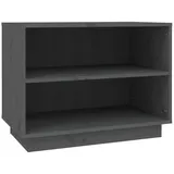 vidaXL Schuhschrank Grau 60x34x45 cm Massivholz Kiefer
