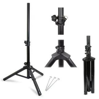 1,2m Dreibein Stativ Aluminium ALU für Sat Anlage mit 3x Zeltheringe Stahl SAT Tripod Ständer Satelliten Schüssel Halterung Antennenstativ für Camping, Balkon, Garten, Terrasse, Wohnmobil (Aluminium)