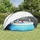 vidaXL Pool-Dome 4,72 x 4,6 m Grau/Orange