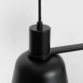 LUCANDE Servan 2-flg. 60 cm schwarz Metall