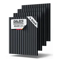 Dalsys Akustikpaneel Dalsys Schwarz 4 St. 60 x 60
