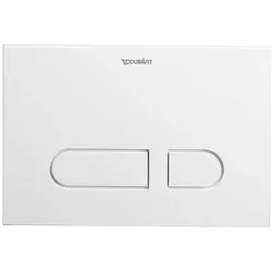 Duravit DuraSystem Betätigungsplatte A1 für WC, Kunststoff WD5001011000, Montagezubehör, weiß