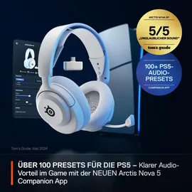 SteelSeries Arctis Nova 5P Wireless PlayStation Weiß