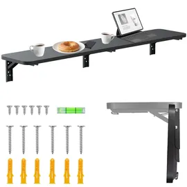 Maclean Brackets Schreibtisch 100x20cm Schwarz