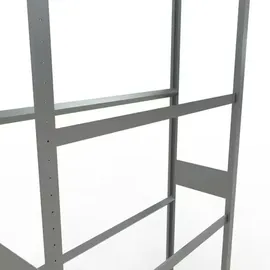 Schulte Reifenregal Stahl verzinkt 275x120x40 cm silber 4 Ebenen