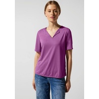 STREET ONE Shirttop im Seidenlook lila 42