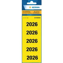 100 HERMA Inhaltsschilder 2026 gelb