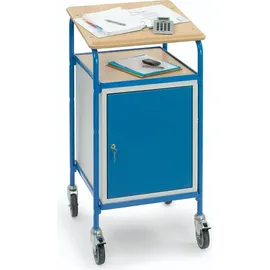 FETRA Schrank Stahl 605 x 695 x 1195 mm blau mit Tür
