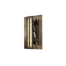 Uno Wandregal 60 x 20 x 120 cm Schwarz